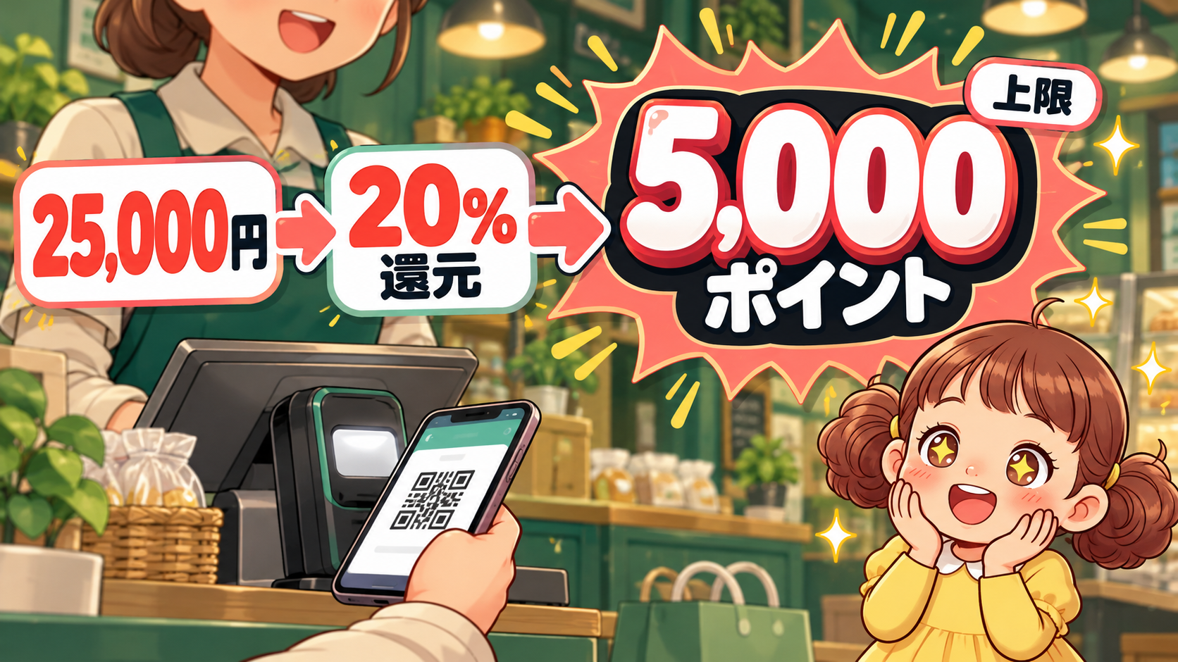 図解:teppay の20%還元は2.5万円で上限|対象外の決済とお得になる使い方